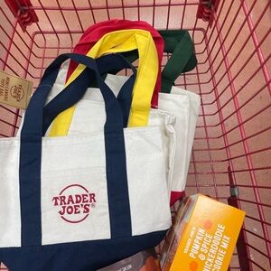 Red Trader Joe’s mini tote! Red